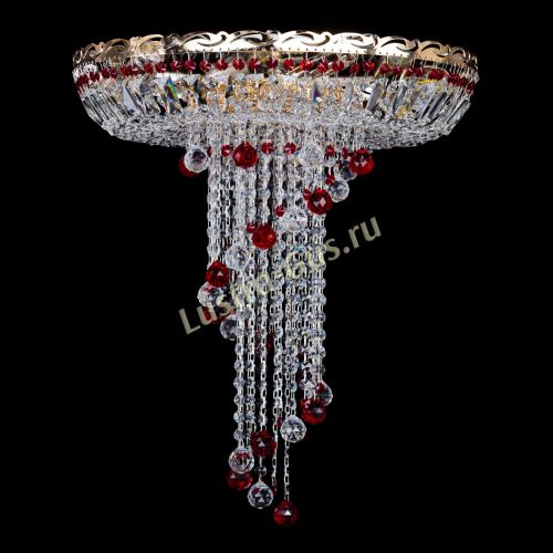 Люстра Диана №6 Шар 30 красная в Химках Гусь Хрустальный