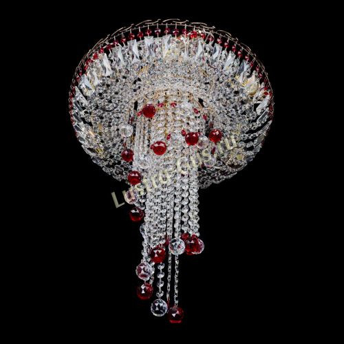 Люстра Диана №6 Шар 30 красная в Химках Гусь Хрустальный