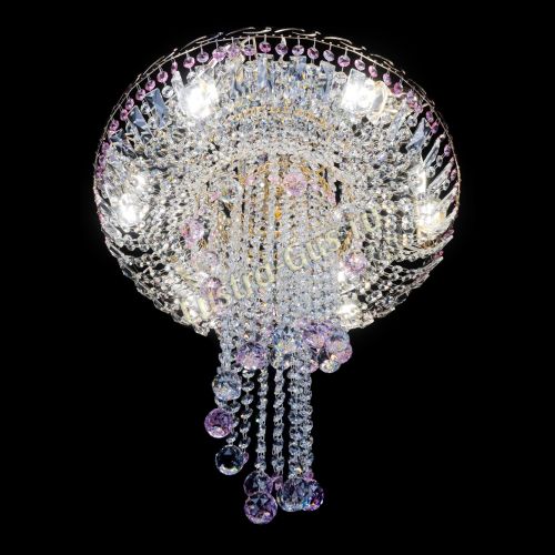 Люстра Диана №6 Шар 30 розовая в Химках Гусь Хрустальный