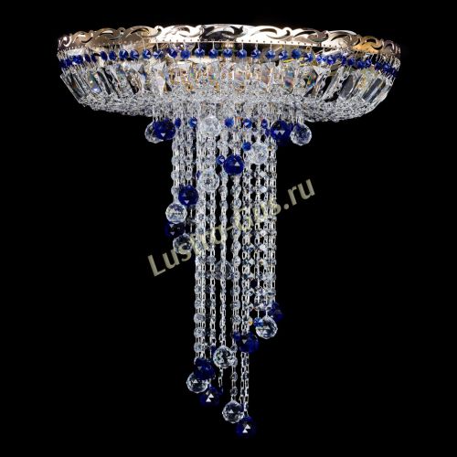 Люстра Диана №6 Шар 30 синяя в Химках Гусь Хрустальный