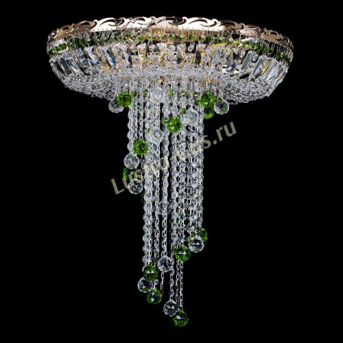 Люстра Диана №6 Шар 30 зеленая в Химках Гусь Хрустальный