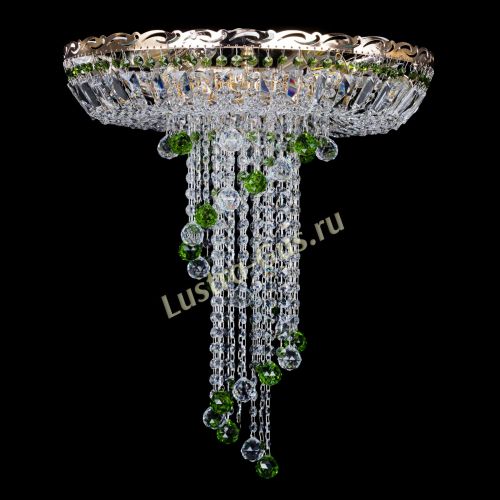 Люстра Диана №6 Шар 30 зеленая в Химках Гусь Хрустальный