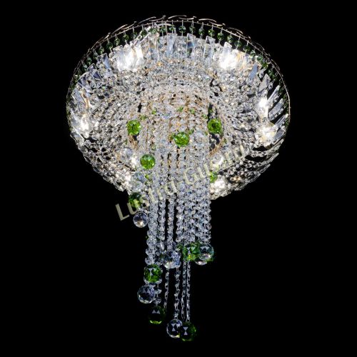 Люстра Диана №6 Шар 30 зеленая в Химках Гусь Хрустальный