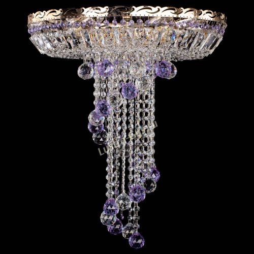 Люстра Диана №6 Шар 40 фиолетовая в Химках Гусь Хрустальный