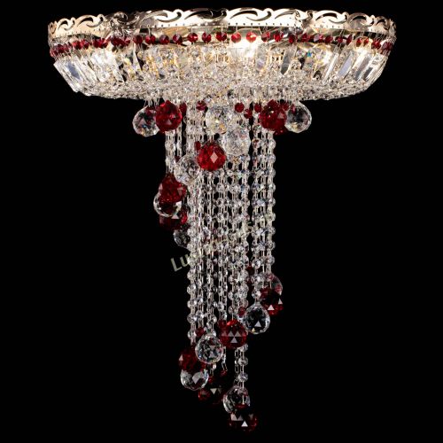 Люстра Диана №6 Шар 40 красная в Химках Гусь Хрустальный