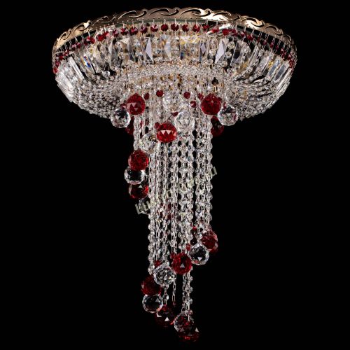 Люстра Диана №6 Шар 40 красная в Химках Гусь Хрустальный