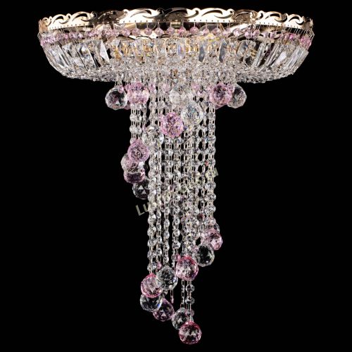 Люстра Диана №6 Шар 40 розовая в Химках Люстра Диана №6 Шар 40 розовая в Химках