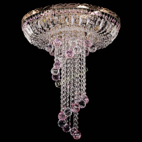Люстра Диана №6 Шар 40 розовая в Химках Гусь Хрустальный