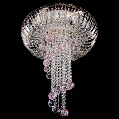 Люстра Диана №6 Шар 40 розовая в Химках Гусь Хрустальный