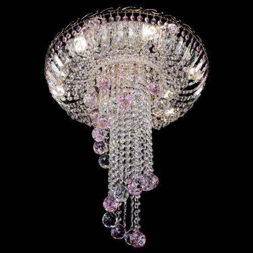 Люстра Диана №6 Шар 40 розовая в Химках Гусь Хрустальный
