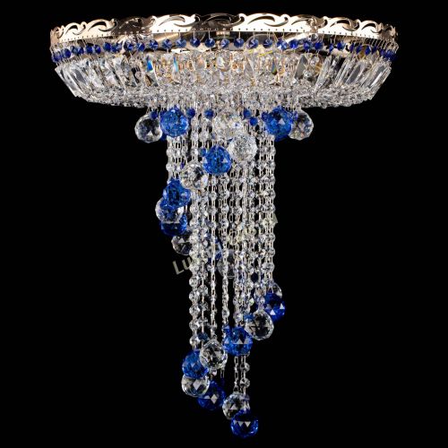 Люстра Диана №6 Шар 40 синяя в Химках Гусь Хрустальный