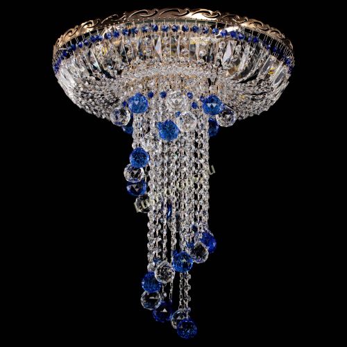 Люстра Диана №6 Шар 40 синяя в Химках Гусь Хрустальный