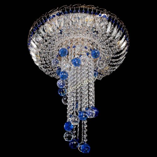 Люстра Диана №6 Шар 40 синяя в Химках Гусь Хрустальный