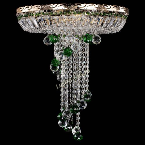Люстра Диана №6 Шар 40 зеленая в Химках Гусь Хрустальный