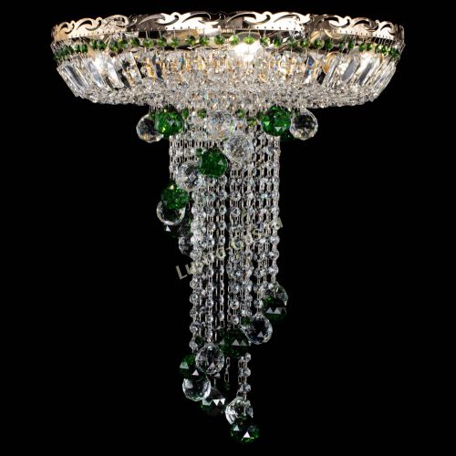 Люстра Диана №6 Шар 40 зеленая в Химках Гусь Хрустальный