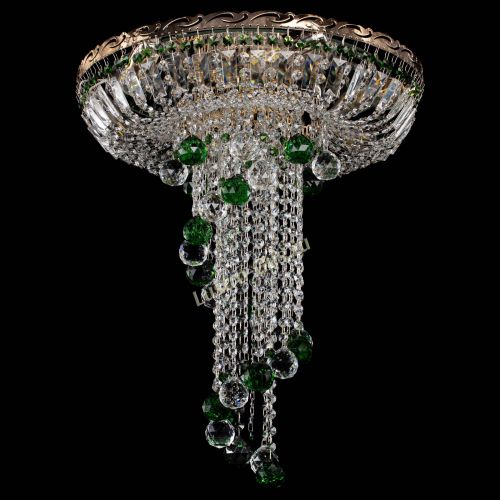 Люстра Диана №6 Шар 40 зеленая в Химках Гусь Хрустальный