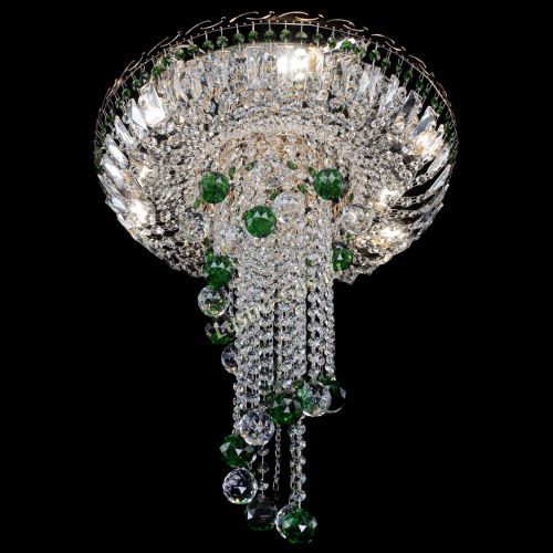 Люстра Диана №6 Шар 40 зеленая в Химках Гусь Хрустальный