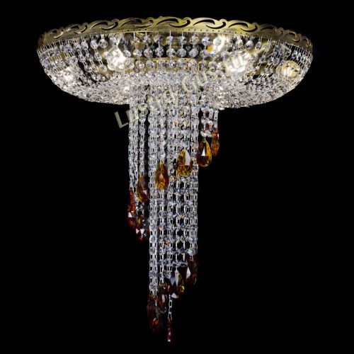 Люстра Диана №6 журавлик чайная под бронзу  в Химках Гусь Хрустальный