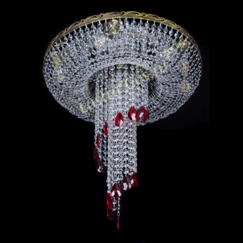 Люстра Диана №6 журавлик красная под бронзу в Химках Гусь Хрустальный