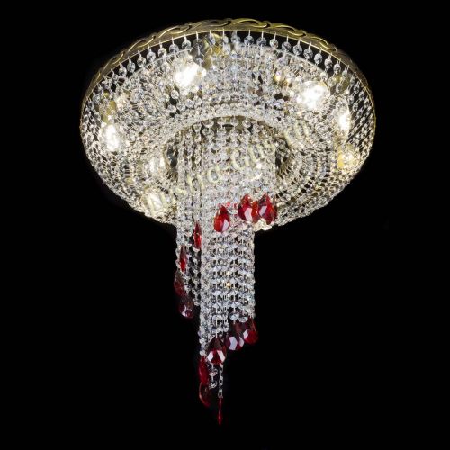 Люстра Диана №6 журавлик красная под бронзу в Химках Гусь Хрустальный