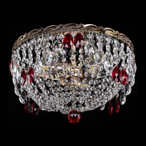 Люстра Диана журавлик красная в Химках Гусь Хрустальный