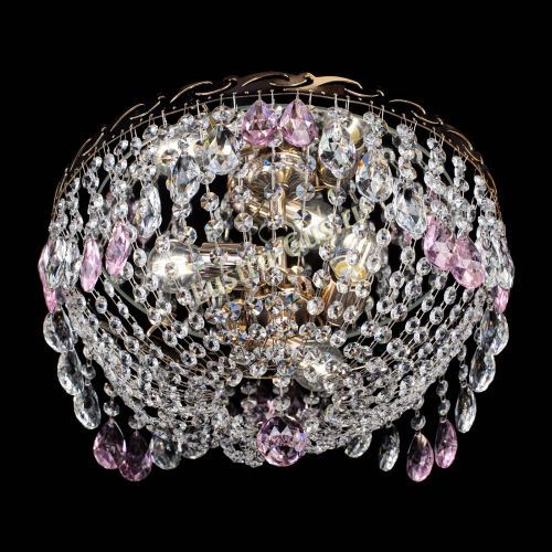 Люстра Диана журавлик розовая в Химках Гусь Хрустальный