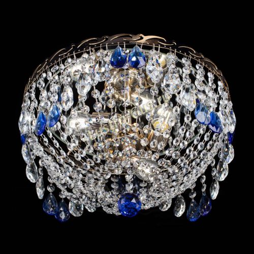 Люстра Диана журавлик синяя в Химках Гусь Хрустальный