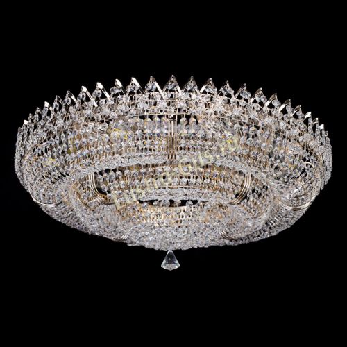 Люстра Двойное Кольцо Корона 700 мм в Химках Гусь Хрустальный