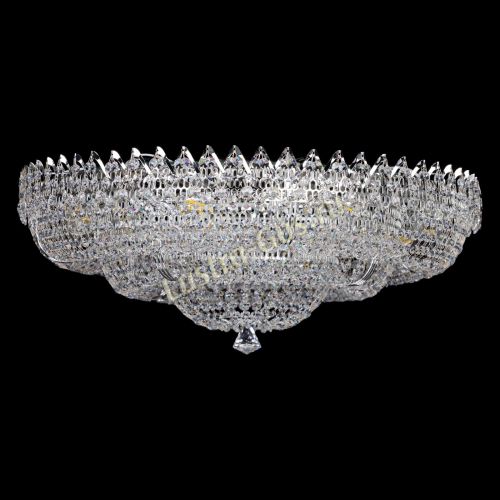 Люстра Двойное Кольцо Корона 700 мм в Химках Гусь Хрустальный