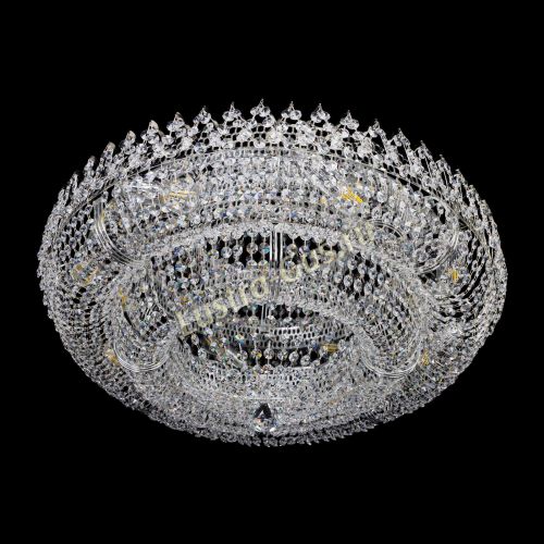 Люстра Двойное Кольцо Корона 700 мм в Химках Гусь Хрустальный