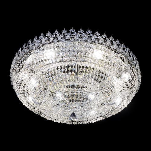 Люстра Двойное Кольцо Корона 700 мм в Химках Гусь Хрустальный