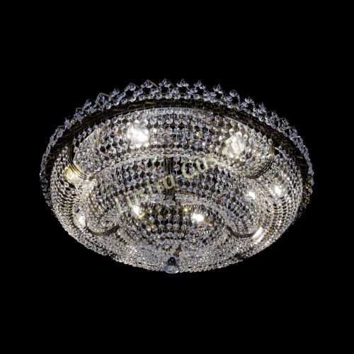 Люстра Двойное Кольцо Классика под бронзу в Химках Гусь Хрустальный