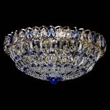 Люстра Двойной Купол 450 мм синий, цвет: золото, Люстры Гусь Хрустальный Люстра Двойной Купол 450 мм синий, цвет: золото, Люстры Гусь Хрустальный