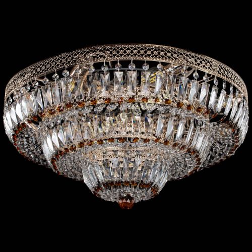 Люстра Двойное Кольцо Венеция чайная в Химках Гусь Хрустальный