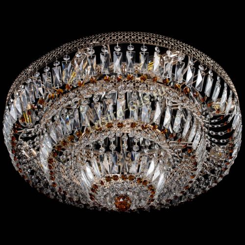 Люстра Двойное Кольцо Венеция чайная в Химках Гусь Хрустальный