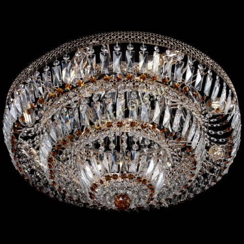 Люстра Двойное Кольцо Венеция чайная в Химках Гусь Хрустальный