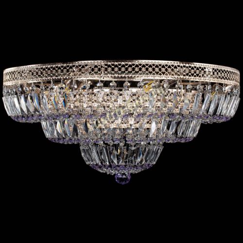 Люстра Двойное Кольцо Венеция фиолетовая в Химках Люстра Двойное Кольцо Венеция фиолетовая в Химках