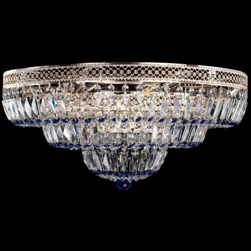 Люстра Двойное Кольцо Венеция синяя в Химках Люстра Двойное Кольцо Венеция синяя в Химках