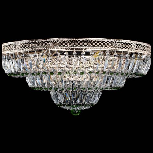 Люстра Двойное Кольцо Венеция зеленая в Химках Гусь Хрустальный