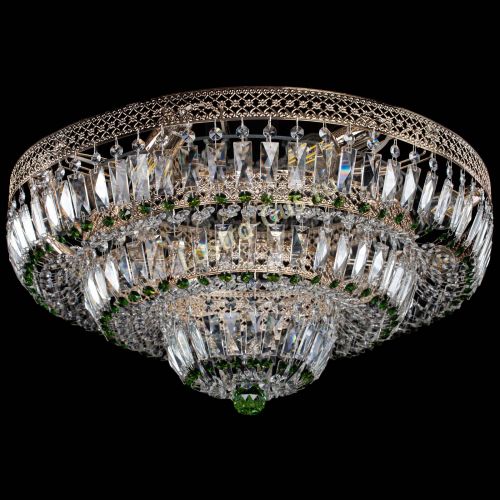 Люстра Двойное Кольцо Венеция зеленая в Химках Гусь Хрустальный