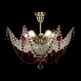 Люстра Элина №2 красная в Химках