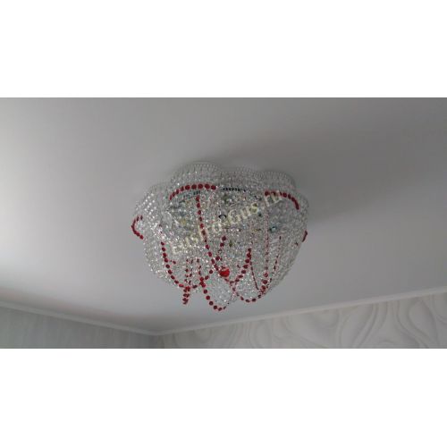 Люстра Есения красная в Химках Гусь Хрустальный