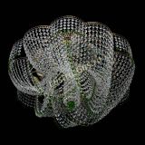 Люстра Есения зеленая, диаметр - 600 мм, цвет - золото, Люстры Гусь Хрустальный Люстра Есения зеленая, диаметр - 600 мм, цвет - золото, Люстры Гусь Хрустальный