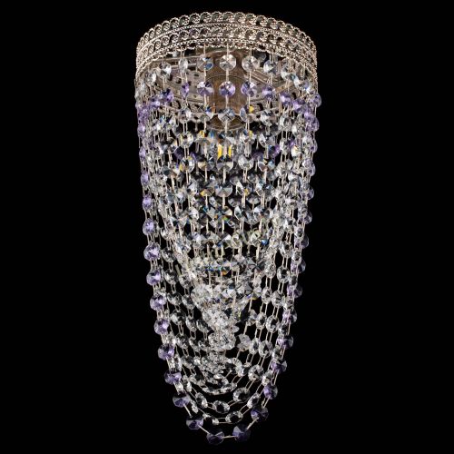Люстра Флоренция №1 Водоворот фиолетовая в Химках Гусь Хрустальный