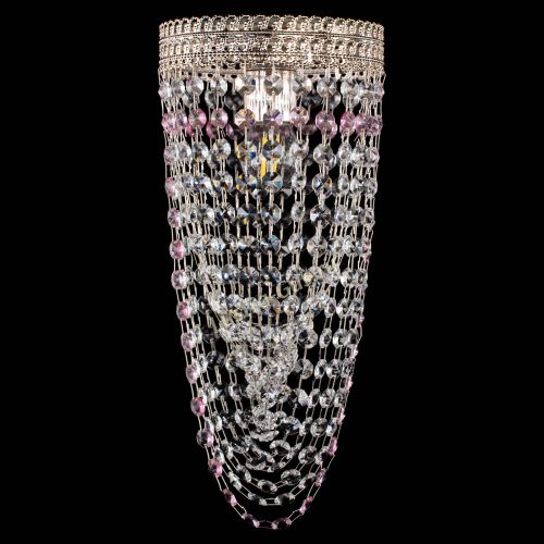 Люстра Флоренция №1 Водоворот розовая в Химках Гусь Хрустальный