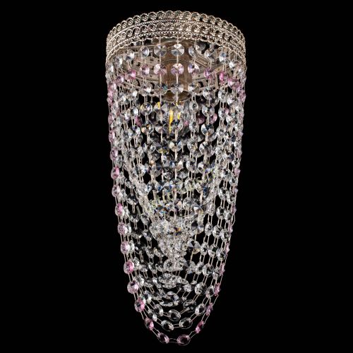 Люстра Флоренция №1 Водоворот розовая в Химках Гусь Хрустальный