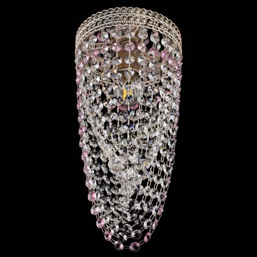 Люстра Флоренция №1 Водоворот розовая в Химках Гусь Хрустальный