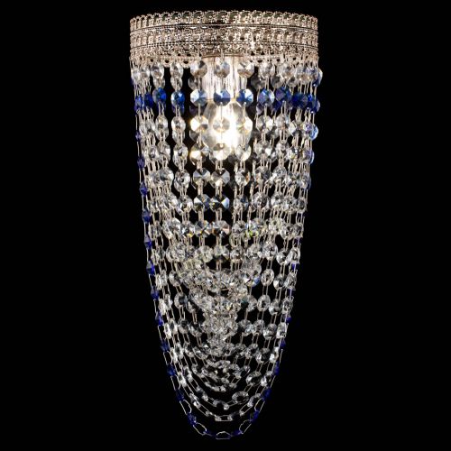 Люстра Флоренция №1 Водоворот синяя в Химках Гусь Хрустальный