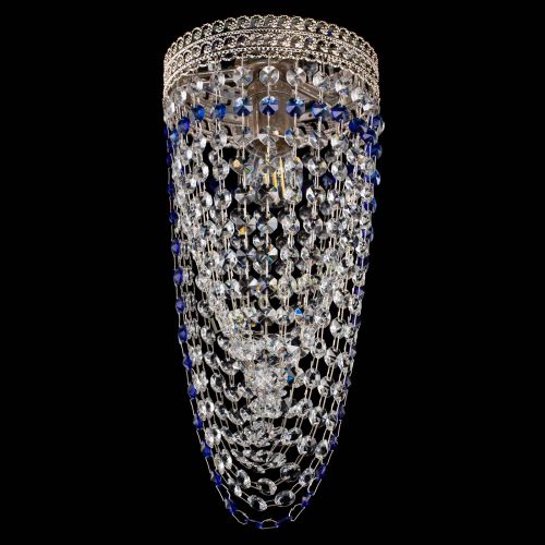 Люстра Флоренция №1 Водоворот синяя в Химках Гусь Хрустальный