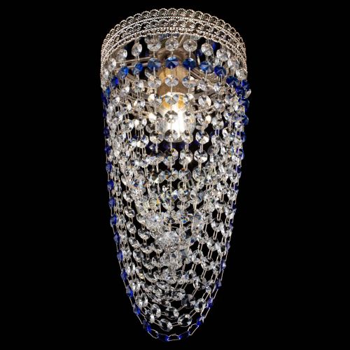 Люстра Флоренция №1 Водоворот синяя в Химках Гусь Хрустальный